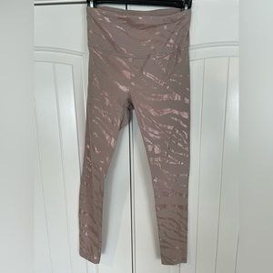 Calia Energize Foil 7/8 leggings in Smoky Mauve
